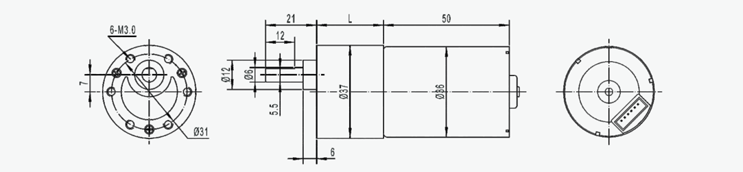 無(wú)刷電勵(lì)磁電機(jī)圖紙